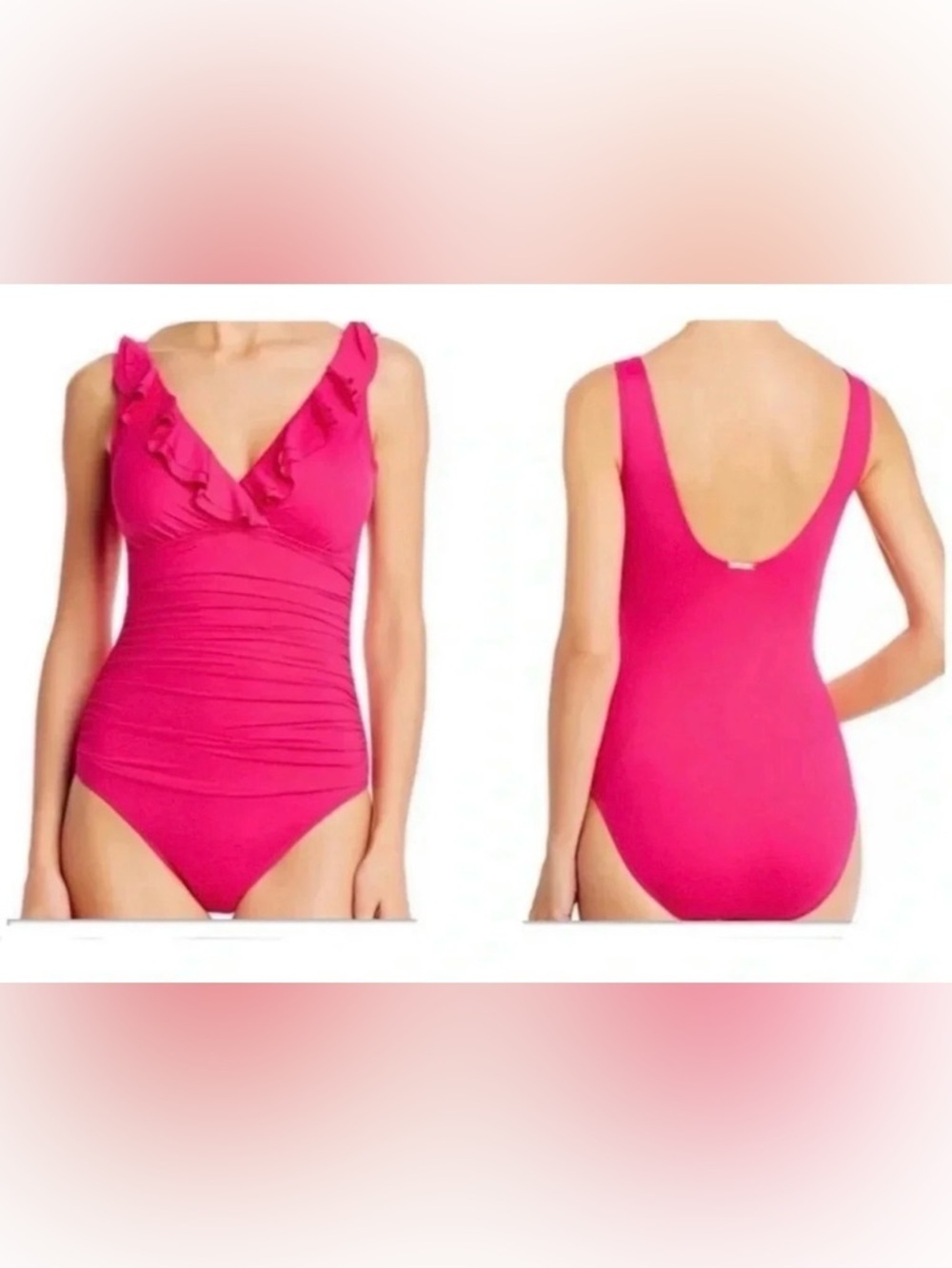 Ralph Lauren Ruffled Over The Shoulder One Piece